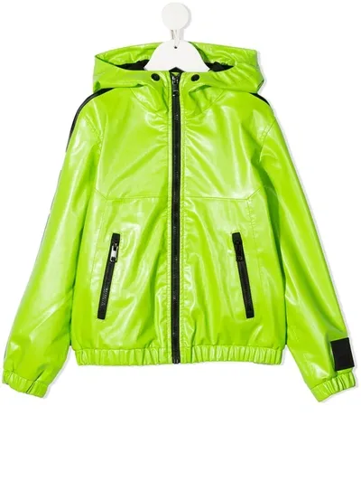 Diesel Kids' Jcarrsy Windbreaker In Green