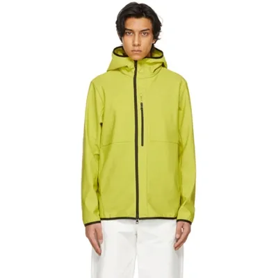 Moncler Darc Hooded Technical-shell Jacket In Yellow