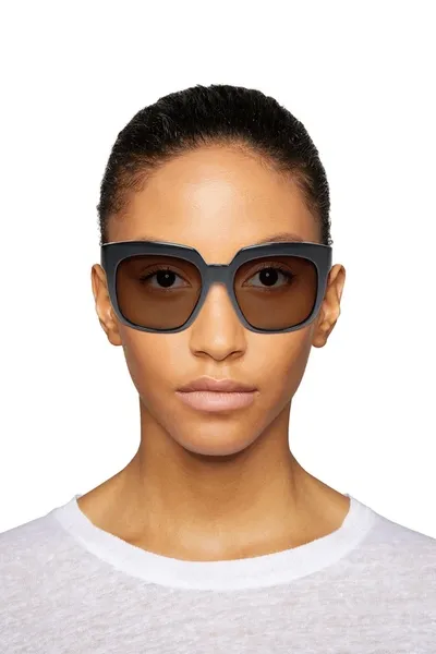 Balenciaga D-frame Acetate Sunglasses In Black