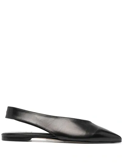 Aeyde Black Maia Pointed Ballerinas