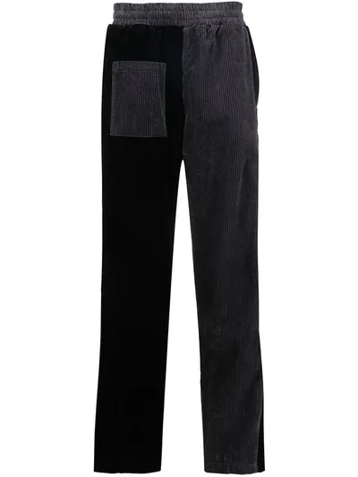 Chinatown Market Colour Block Corduroy Trousers In Black