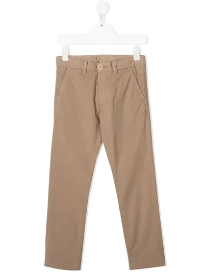 North Sails Teen Cotton Chino Trousers In Neutrals