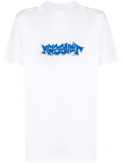 Paccbet Printed Short Sleeves T-shirt In White