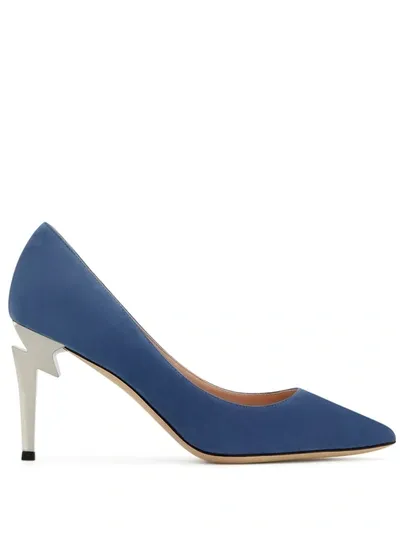 Giuseppe Zanotti I860003044 Blue Furs & Skins->suede