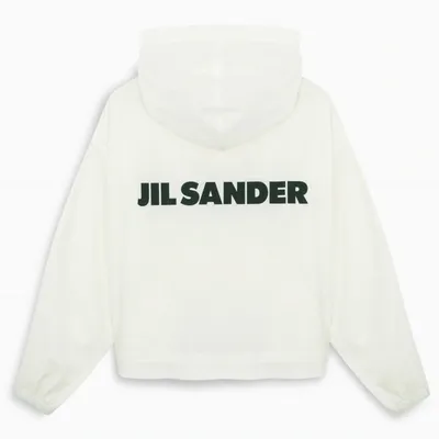 Jil Sander White Logoed Short Field Jacket