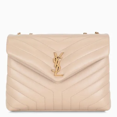 Saint Laurent Beige/gold Medium Loulou Bag