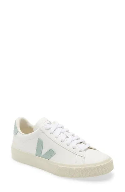 Veja Campo Leather-trim Low-top Sneakers Sneakers In Matcha