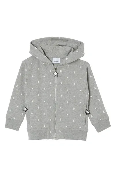 Burberry Boys' Gregory Star Print Zip Hoodie - Little Kid, Big Kid In Gray