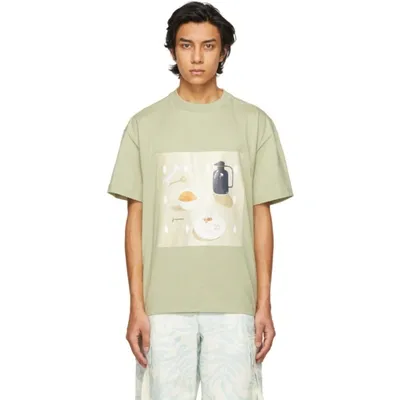 Jacquemus Green 'le T-shirt Tableau' T-shirt