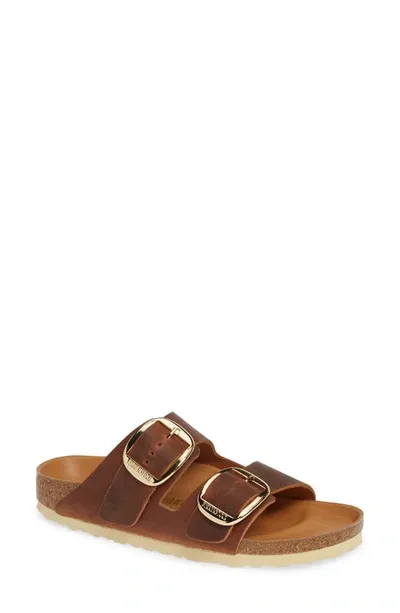 Birkenstock Arizona Big Buckle Slide Sandal In Brown