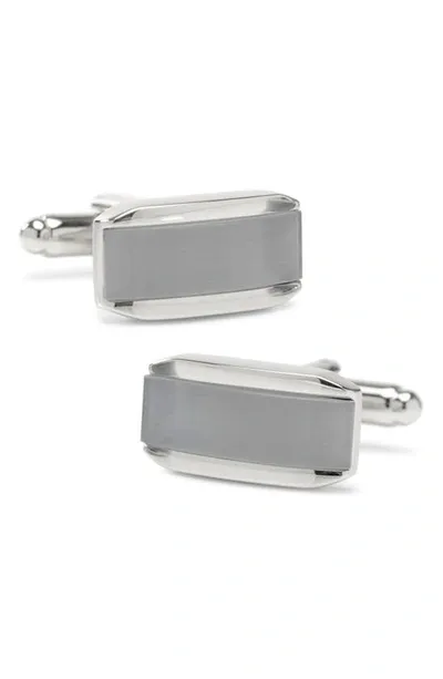 Cufflinks, Inc . Cat's Eye Cuff Links In Gray Cats Eye