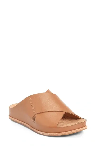 Kork-easer Tutsi Slide Sandal In Brown Leather