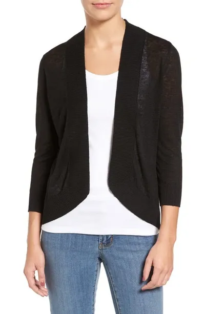 Tommy Bahama Lea Bell-sleeve Linen Cardigan In Nocolor