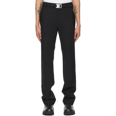 Alyx Metal Buckle Wool Blend Suit Pants In Black