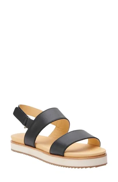 Nisolo Go-to Flatform Slingback Sandal In Black