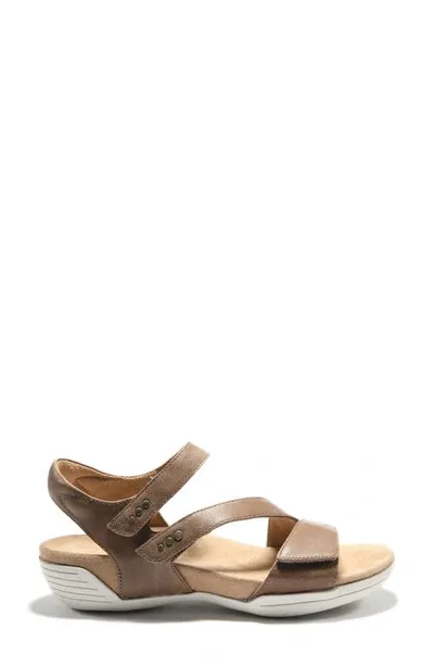 Halsa Footwear Hälsa Footwear Hälsa Denia Ankle Strap Sandal In Taupe Leather