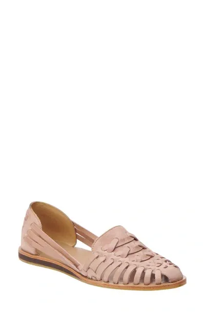 Nisolo Huarache Flat In Desert Rose