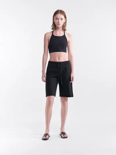 Filippa K Reversed Stripe Short In Black