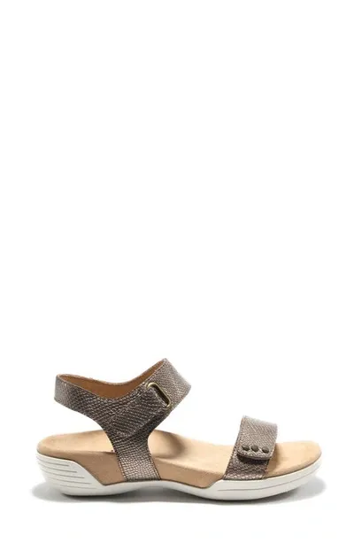 Halsa Footwear Dominica Sandal In Bronze Leather