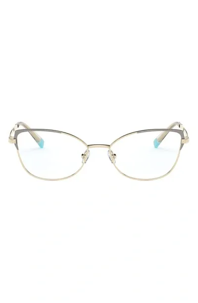 Tiffany & Co 53mm Butterfly Optical Glasses In Black & Rubedo