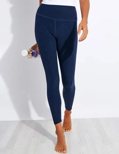 Beyond Yoga Spacedye Caught In The Midi High Waisted Legging In Navy