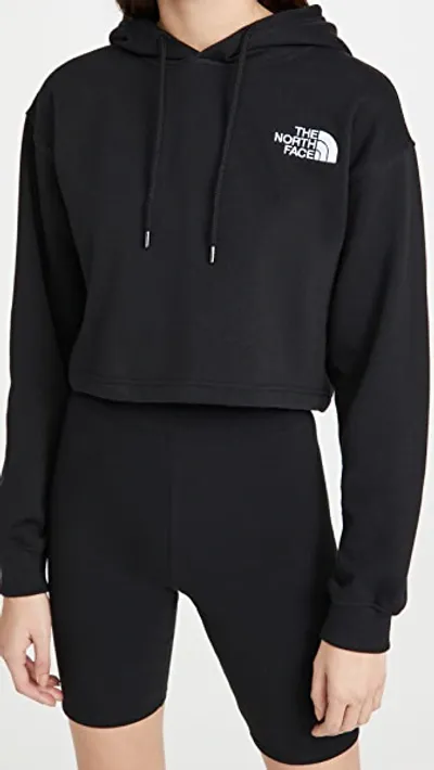 The North Face Logo-print Long-sleeve Hoodie In Schwarz