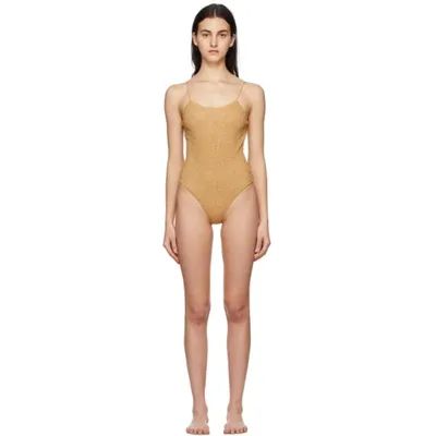 Oseree Maillot Lumiere Swimsuits In Gold