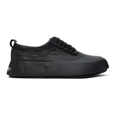 Ambush 30mm Vulcanized Rubber & Leather Sneaker In Black