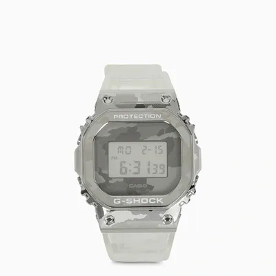 Casio G-shock Transparent Dw-5600 Watch In Grey