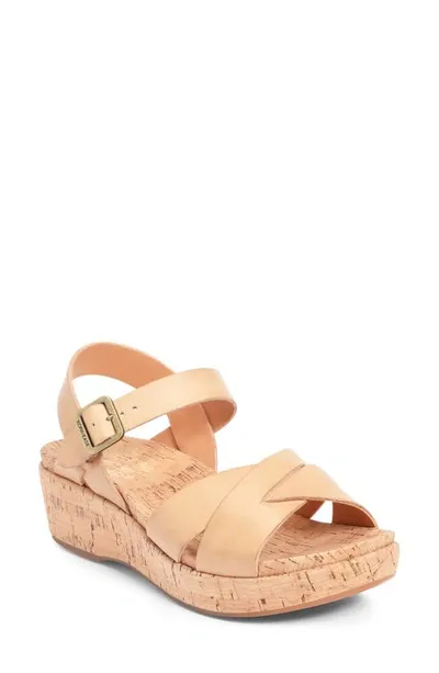 Kork-easer Myrna 2.0 Wedge Sandal In Natural Leather