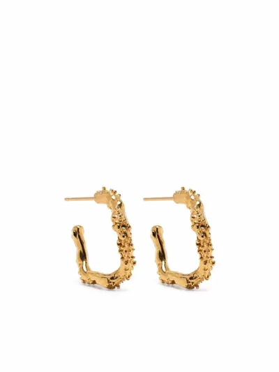 Alighieri The Lunar Rocks 24kt Gold-plated Hoop Earrings