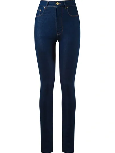 Amapô High Waist Skinny Jeans In Blue