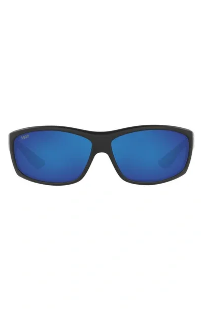 Costa Del Mar 65mm Polarized Sunglasses In Black Blue