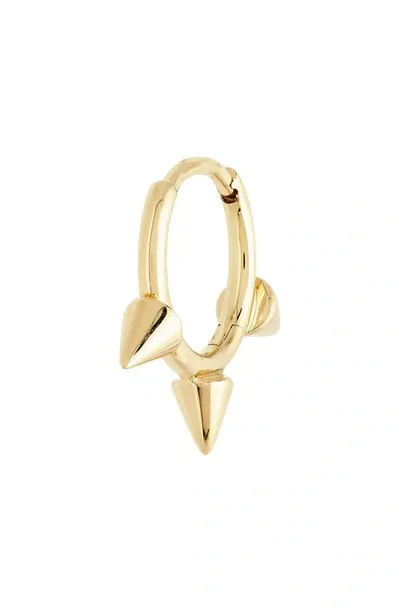 Maria Tash Single Studded Hoop Earring In Yellow Gold