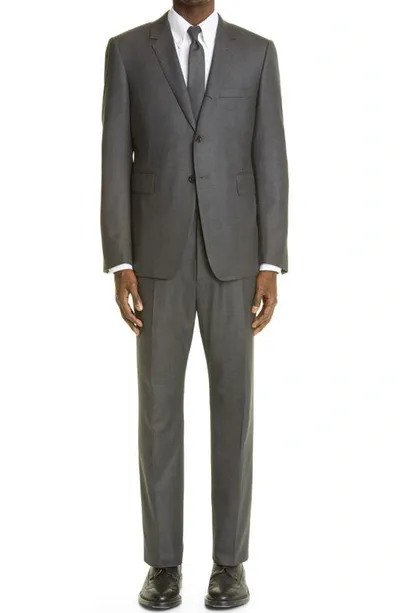 Thom Browne Classic Fit Wool Suit In Med Grey