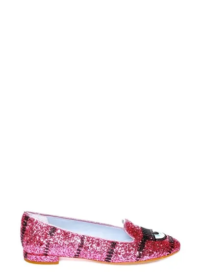 Chiara Ferragni Glitter Loafers In Multi