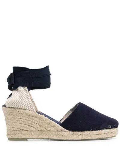 Scarosso Paloma Espadrilles In Blue - Suede