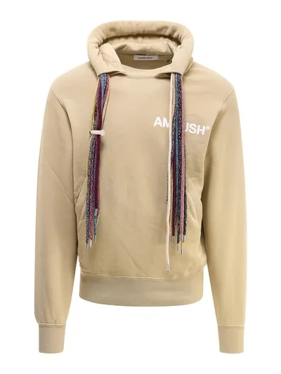 Ambush White Sand Multicord Sweatshirt In Sand White