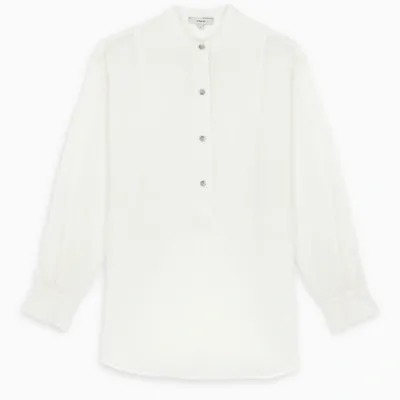 Vince Off White Cotton Blouse