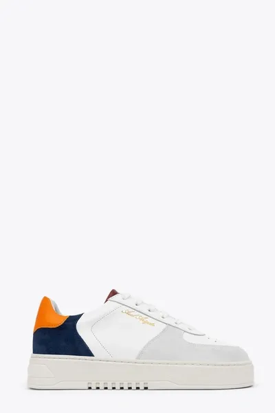 Axel Arigato White/blue/orange Orbit Sneakers In White/navy