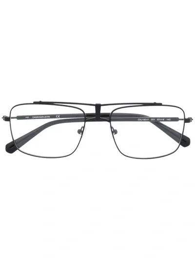 Calvin Klein Jeans Est.1978 Square-frame Glasses In Schwarz