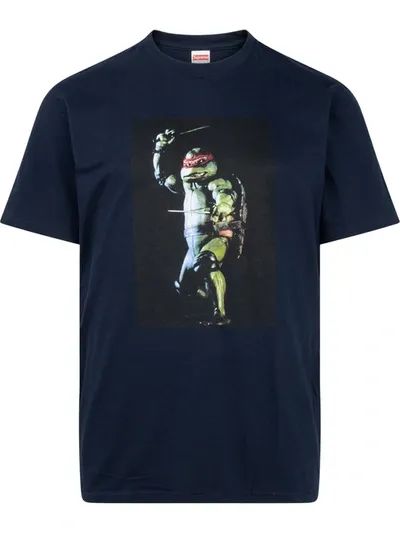 Supreme Raphael Print T-shirt In Blue