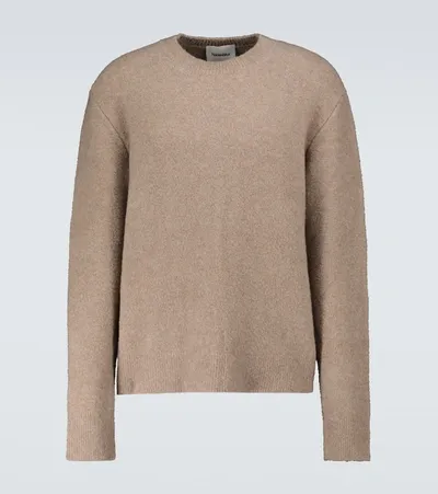 Nanushka Virote Knitted Crewneck Sweater In Beige