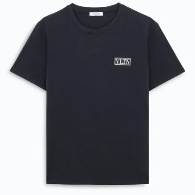 Valentino Navy Vltn T-shirt In Blue