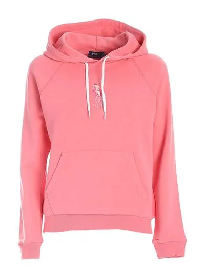 Polo Ralph Lauren Logo Embroidery Sweatshirt In Pink