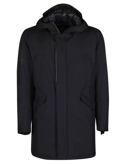 Herno Parka Fishtail Gore 2layer 9300 In Black