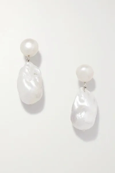 Sophie Buhai Silver Pearl Earrings