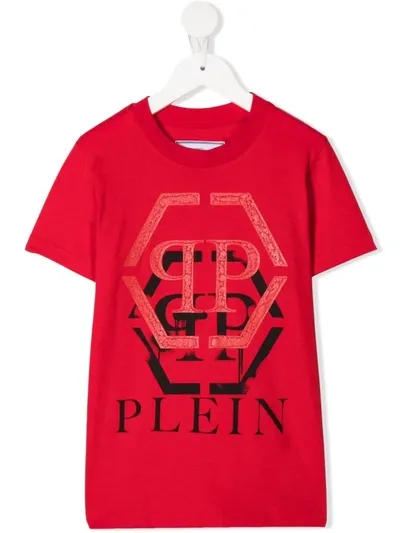 Philipp Plein Monogram Short-sleeve T-shirt In 红色