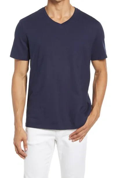 Ag Bryce V-neck T-shirt In Deep Navy