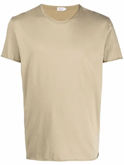 Filippa K Roll Trim T-shirt In Grün